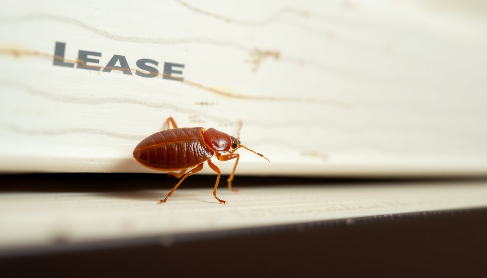 bed bugs spreading between apartments close-up view