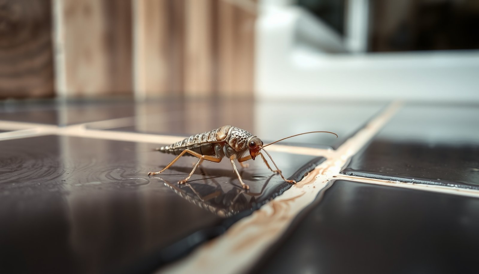 how to get rid of silverfish in bathroom and bedroom close-up view
