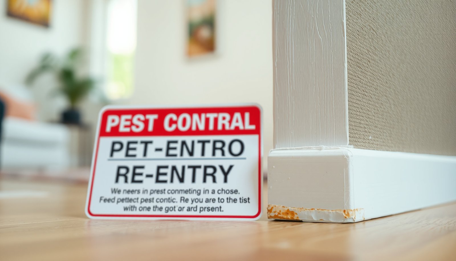 how long after pest control treatment can you return home close-up view