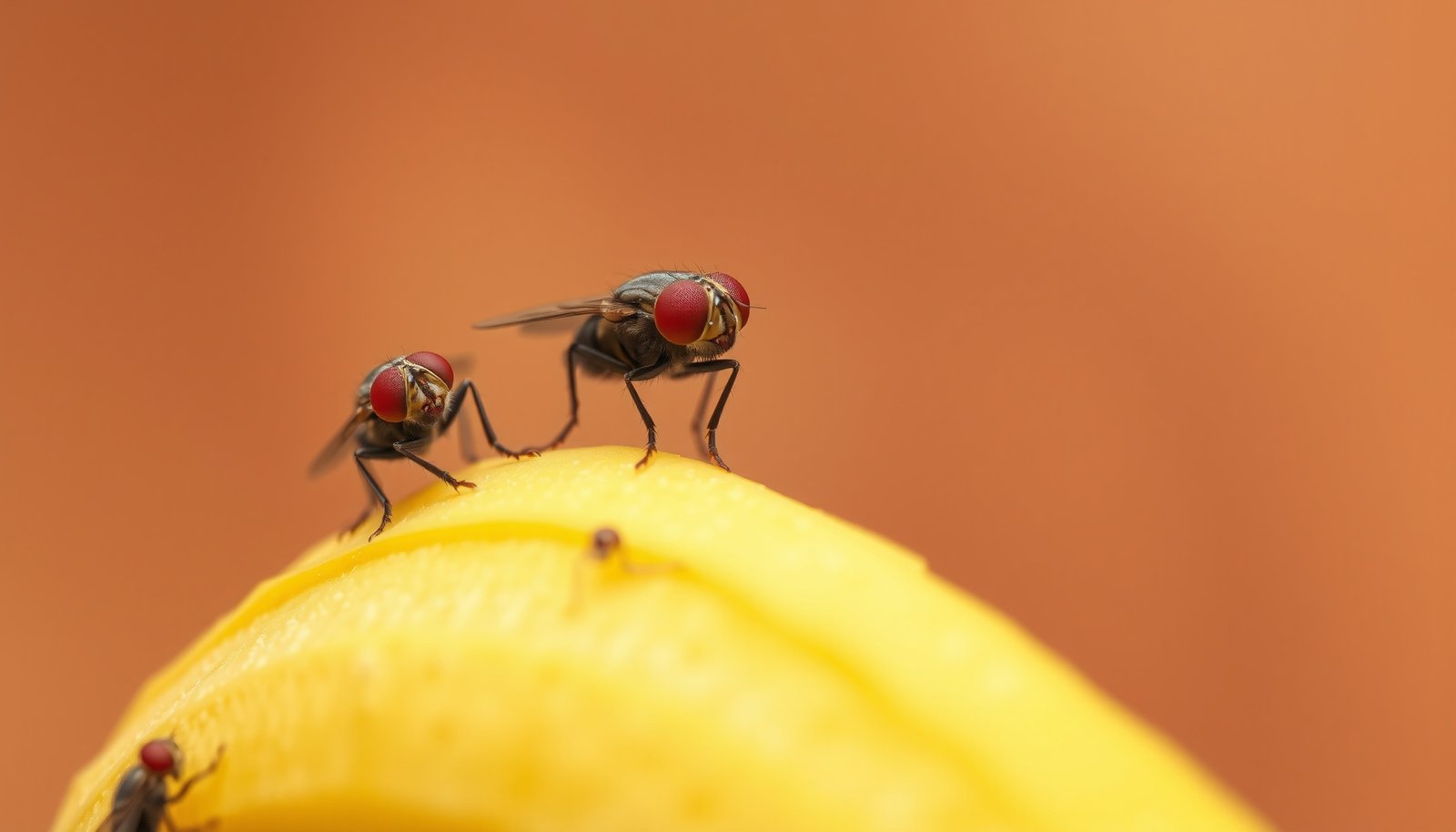 how to get rid of fruit flies fast close-up view