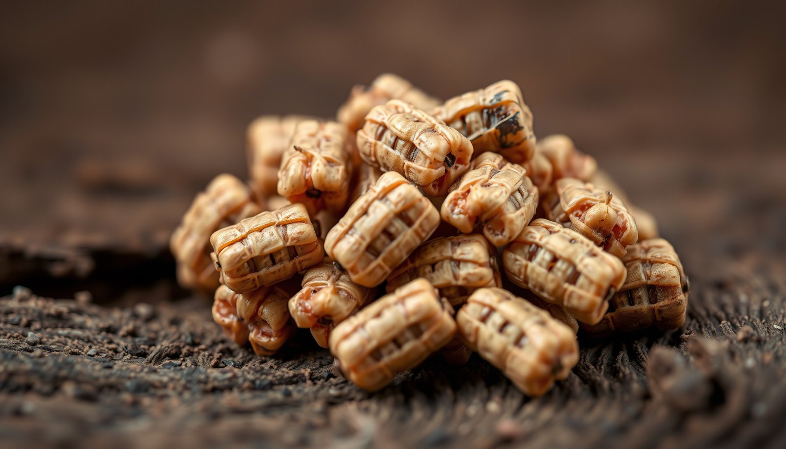 termite droppings close-up view