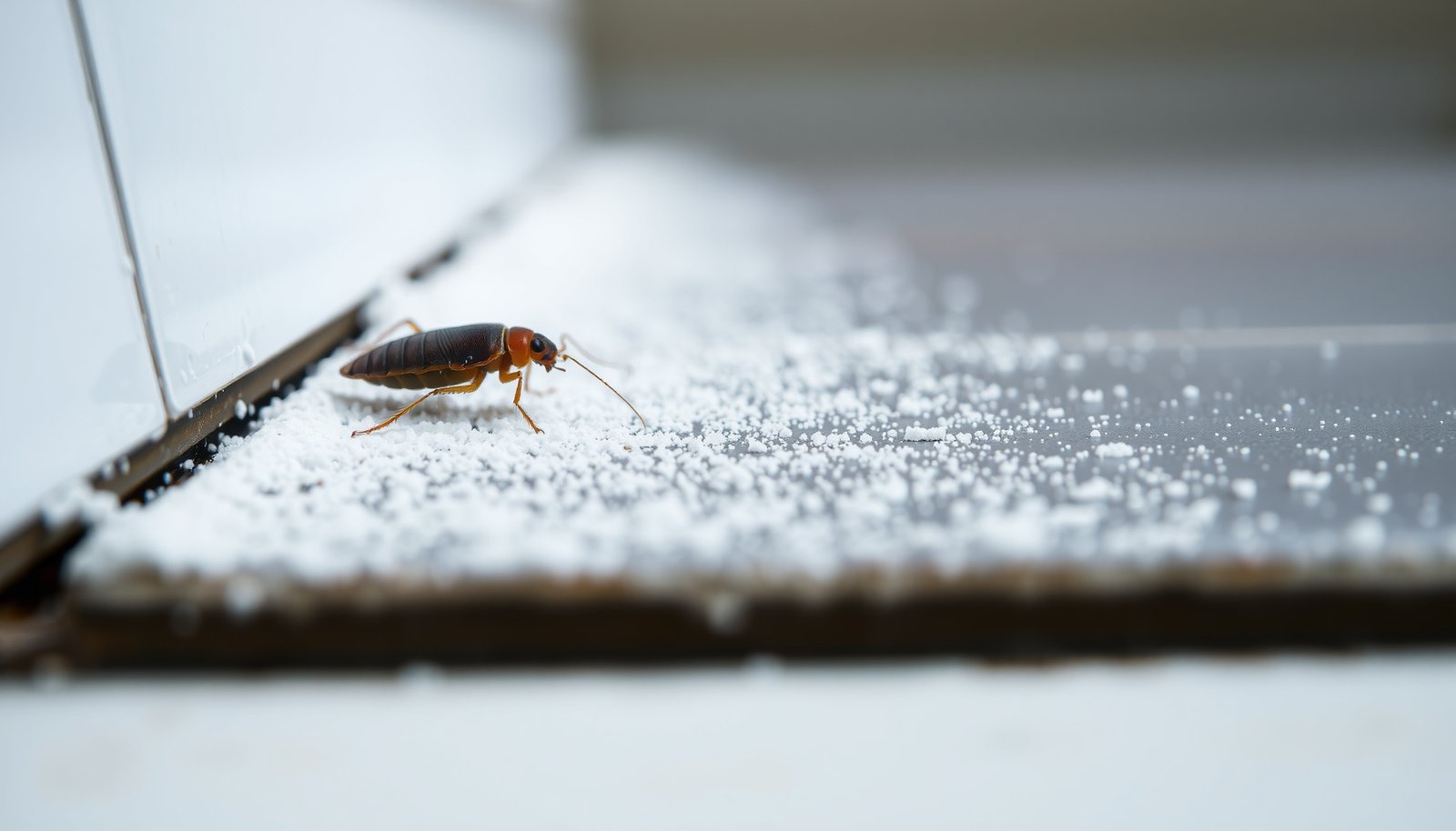 boric acid products for cockroach and ant control close-up view