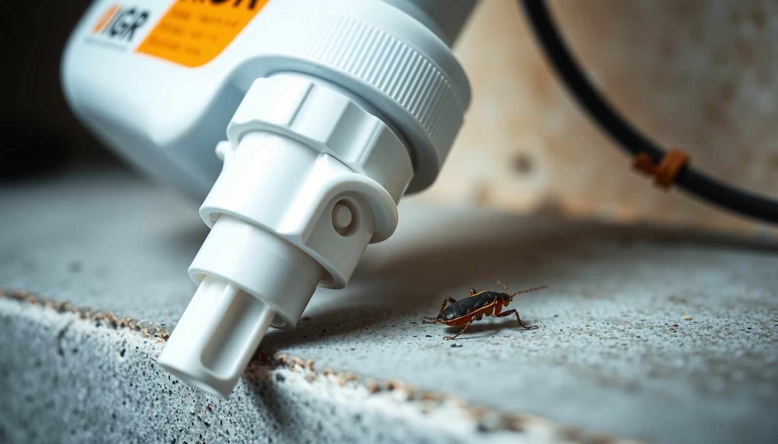 insect growth regulators for fleas and roaches close-up view