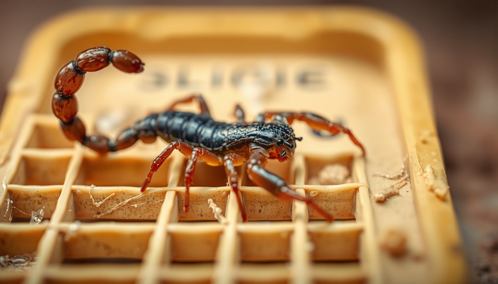 scorpion repellents and traps close-up view