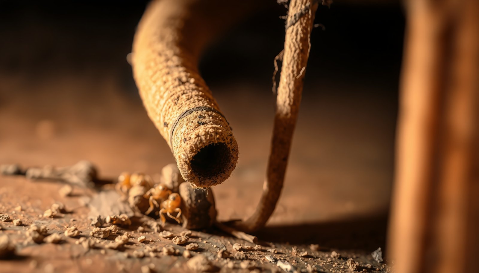 pre-existing pest problem when buying a house close-up view