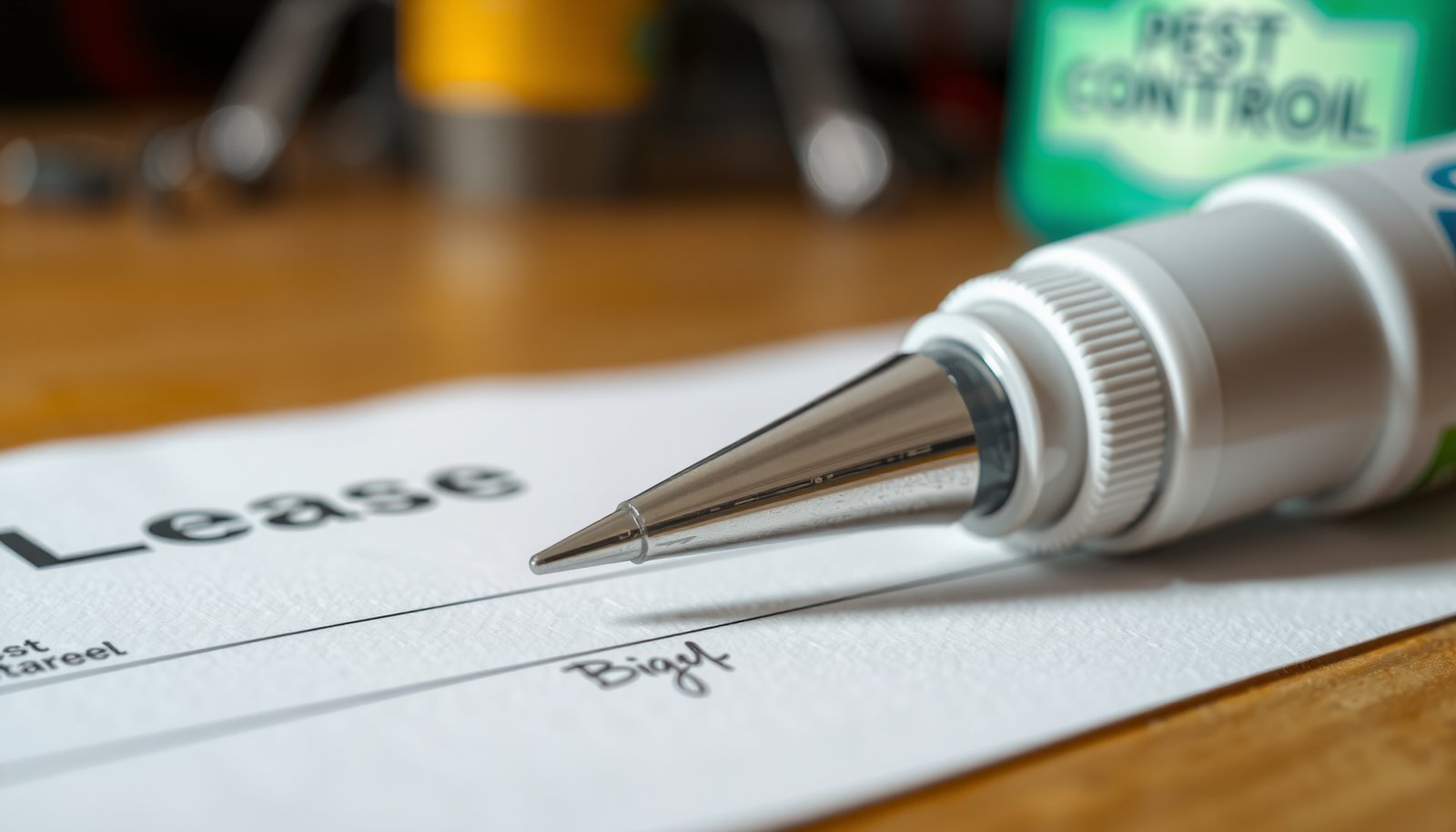 landlords charge tenants for pest control close-up view