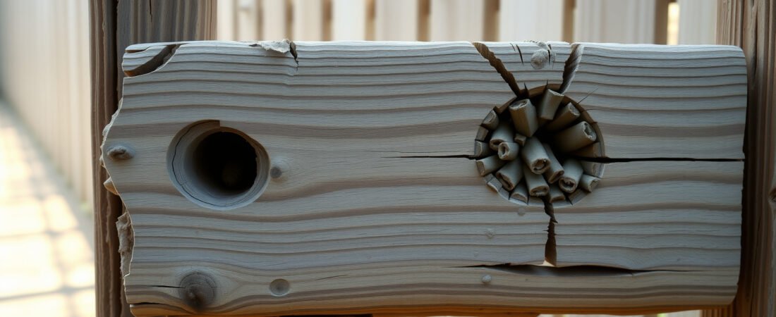 What Do Carpenter Bee Holes Look Like vs Termite Damage?