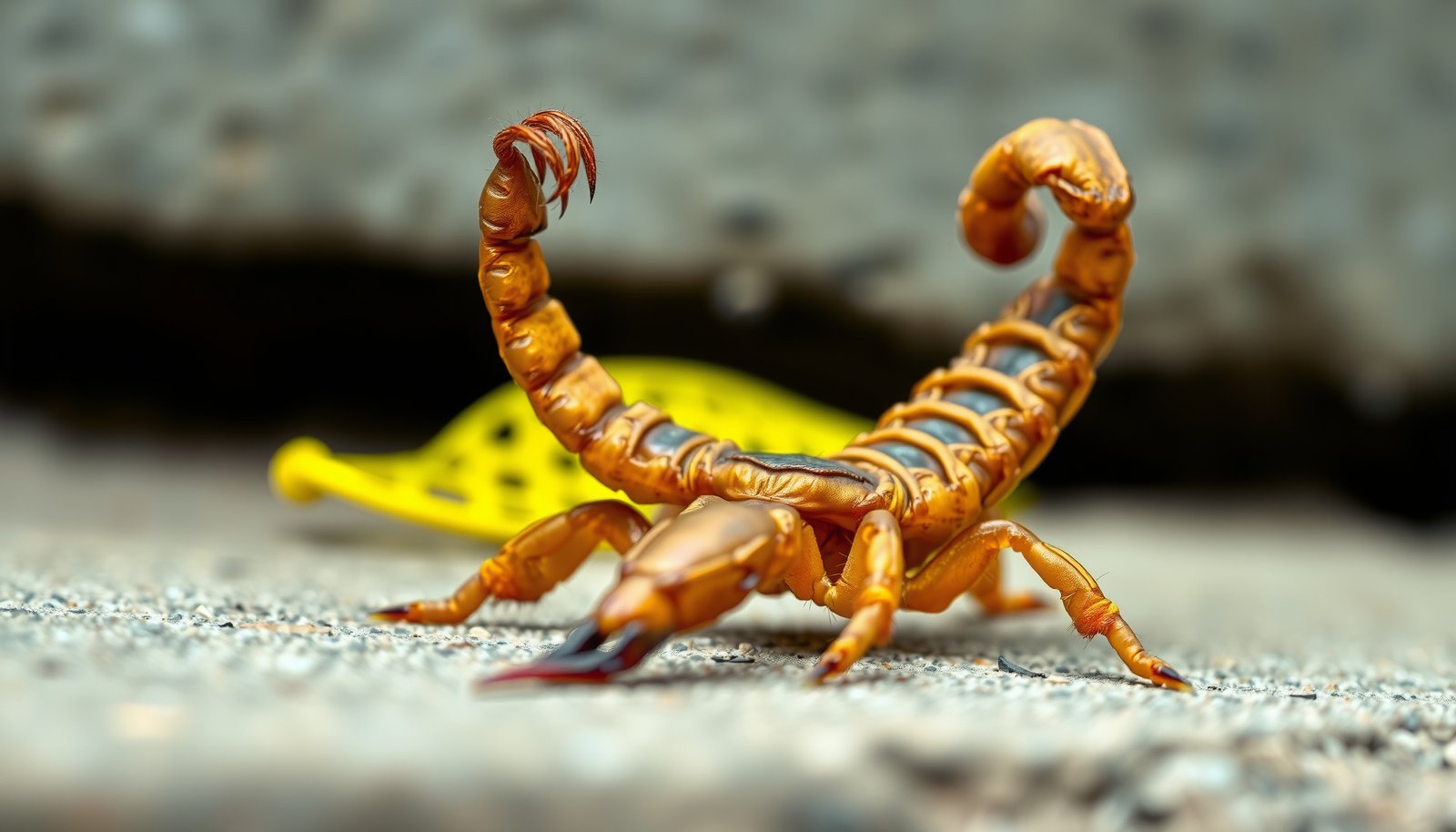 DIY scorpion control close-up view