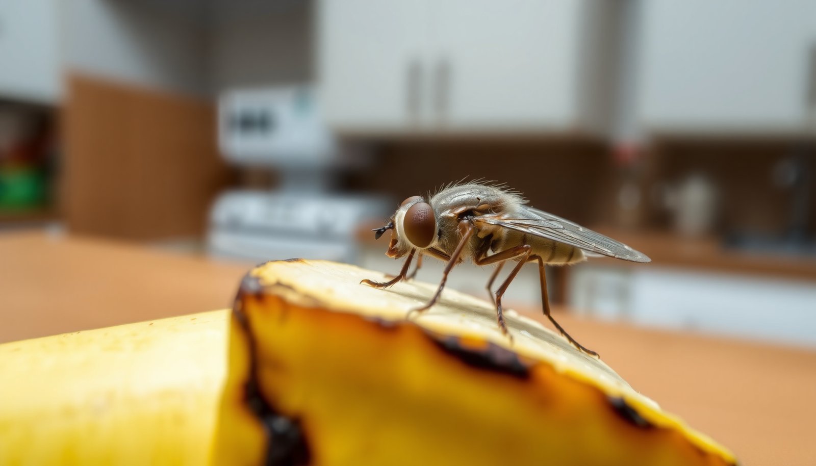 get rid of flies in the house close-up view