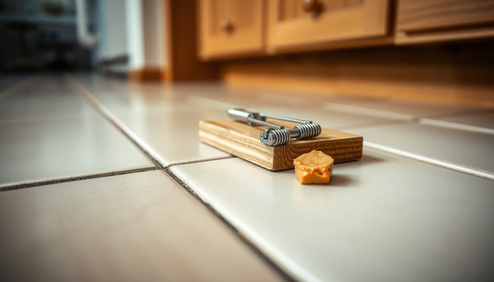 get rid of mice in kitchen without poison close-up view