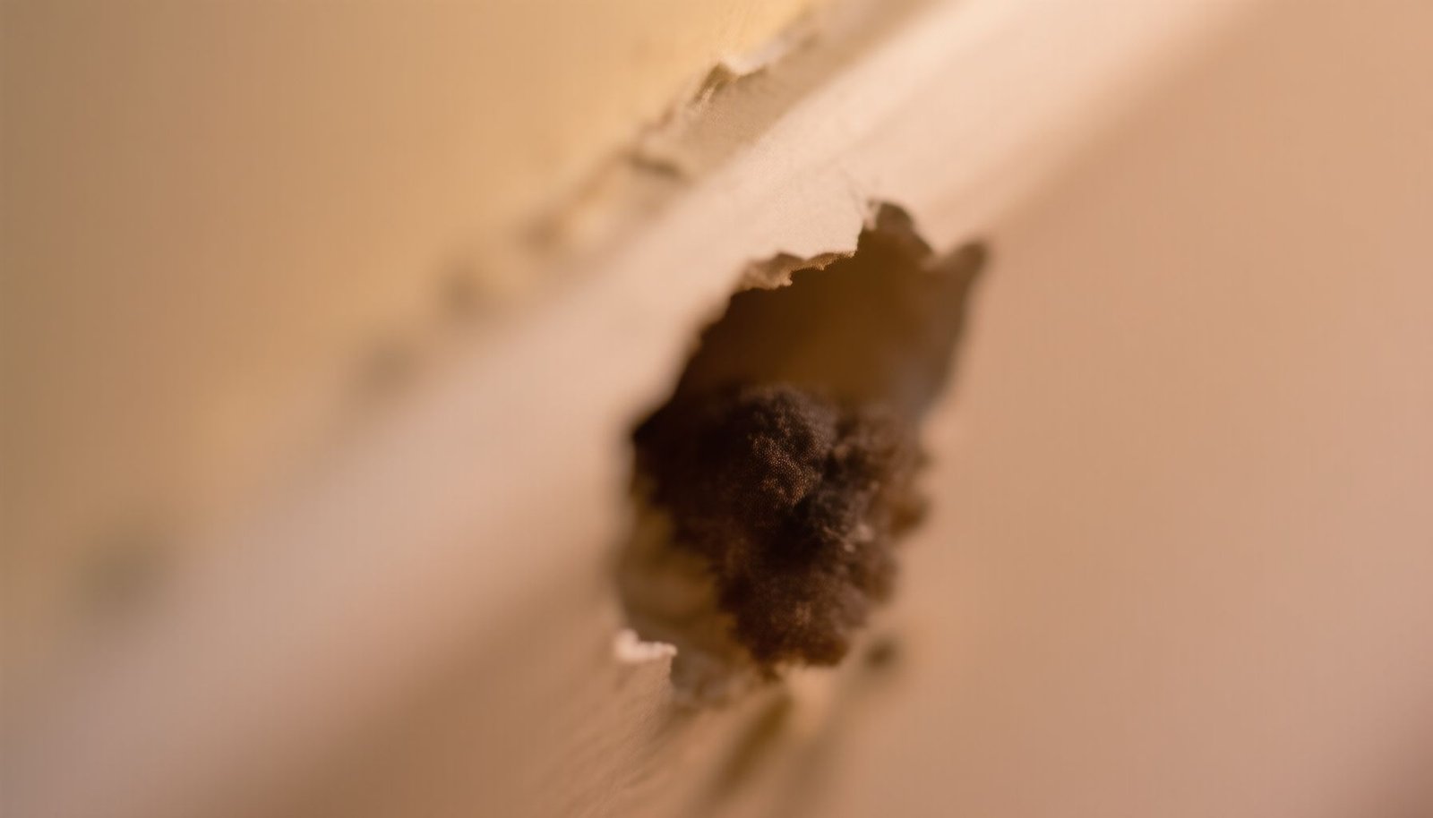mice in walls close-up view