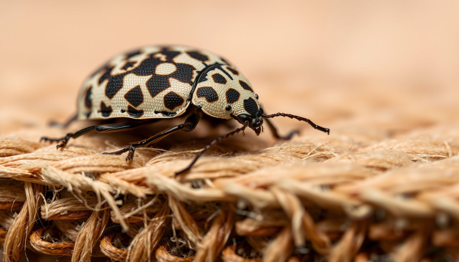 get rid of beetles in the house close-up view