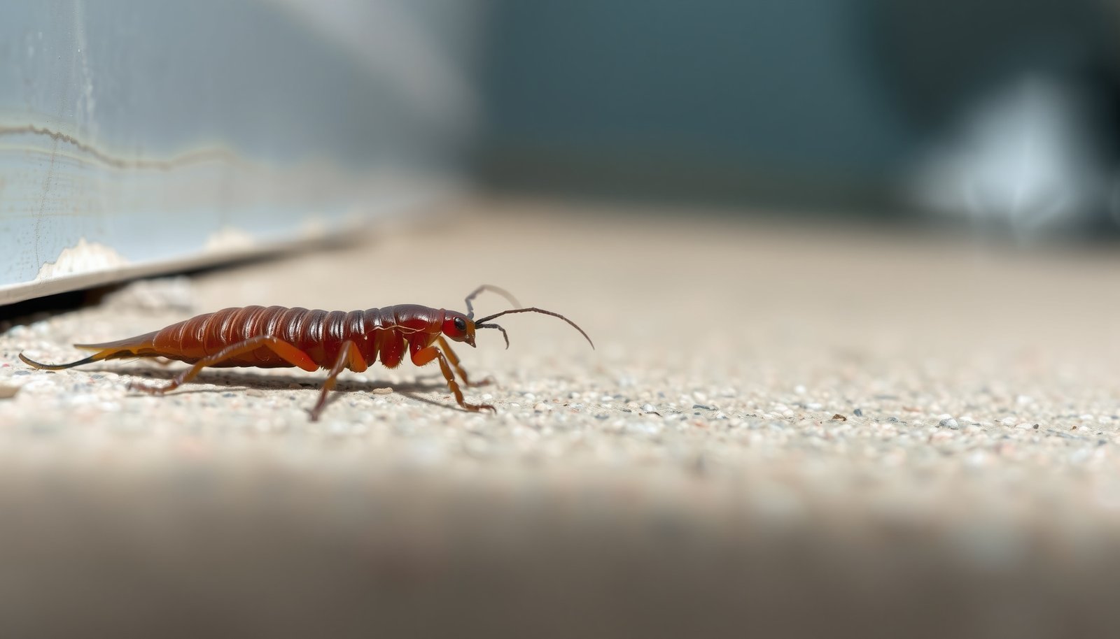 get rid of earwigs inside your home close-up view