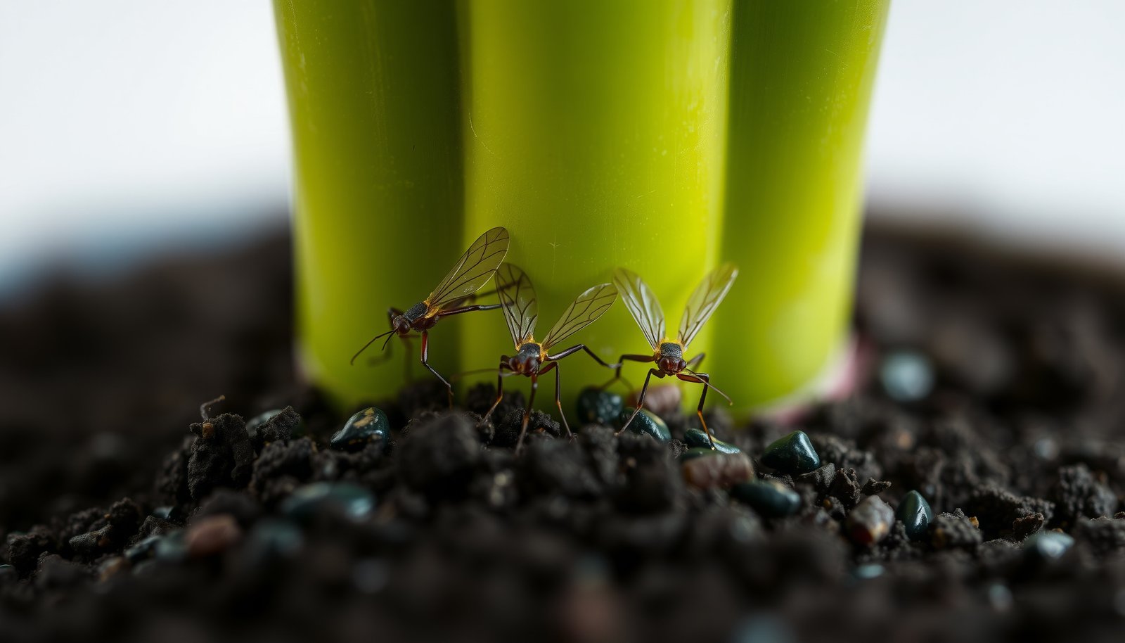 get rid of gnats in the house close-up view