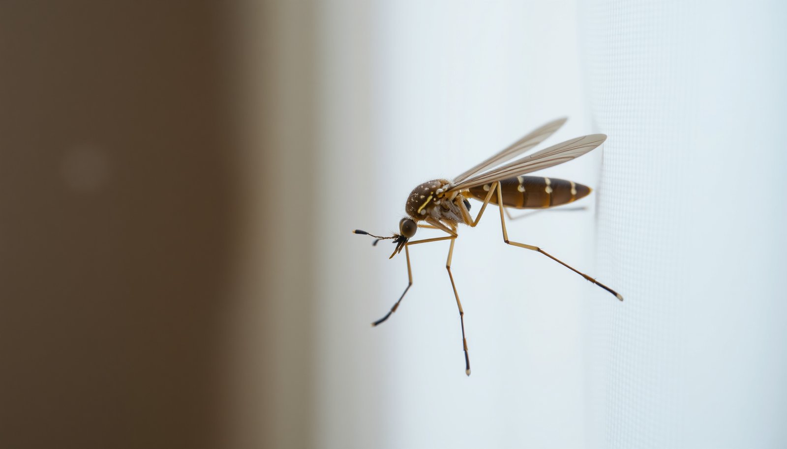 get rid of mosquitoes inside the house close-up view