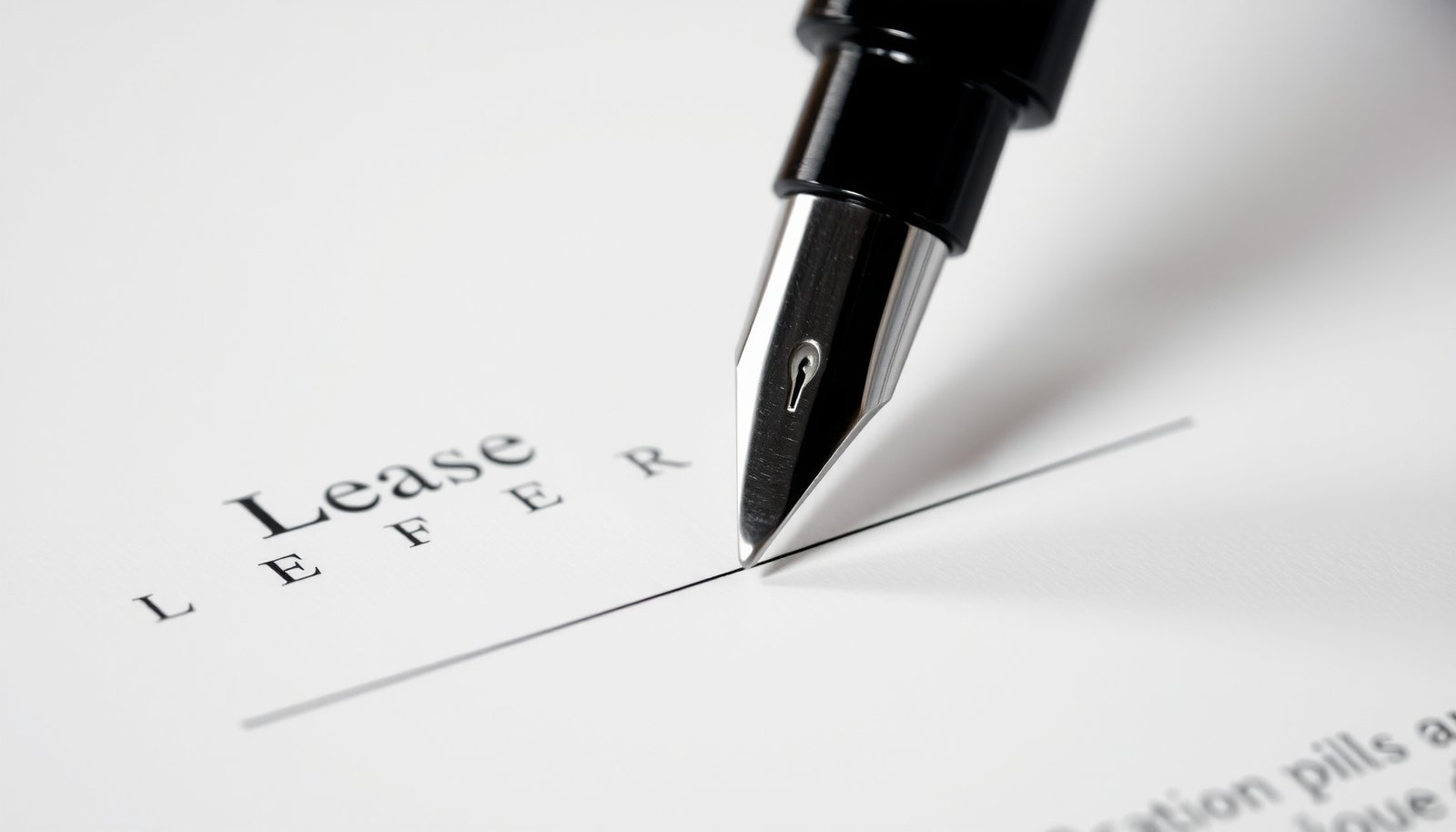 pest control clauses in leases close-up view