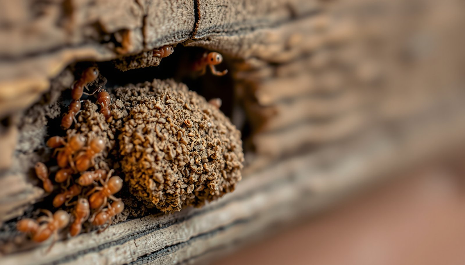 second opinion termite treatment close-up view