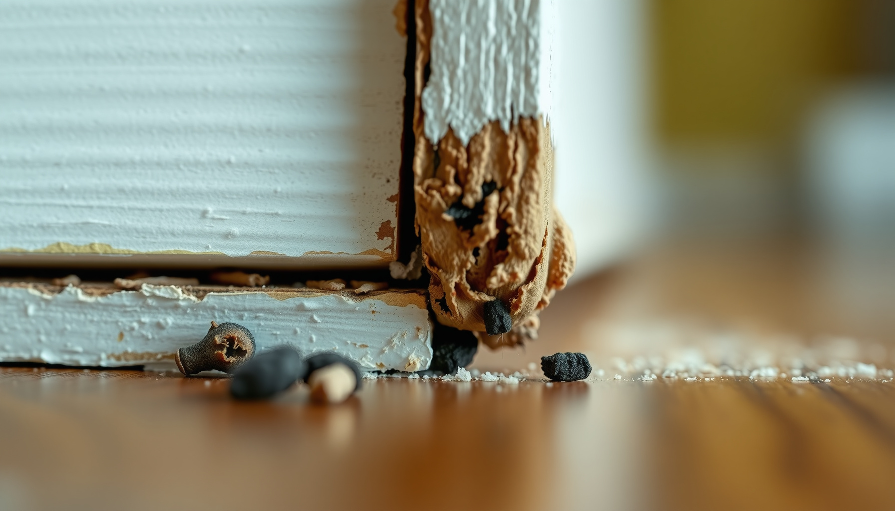 security deposit pest damage deductions close-up view