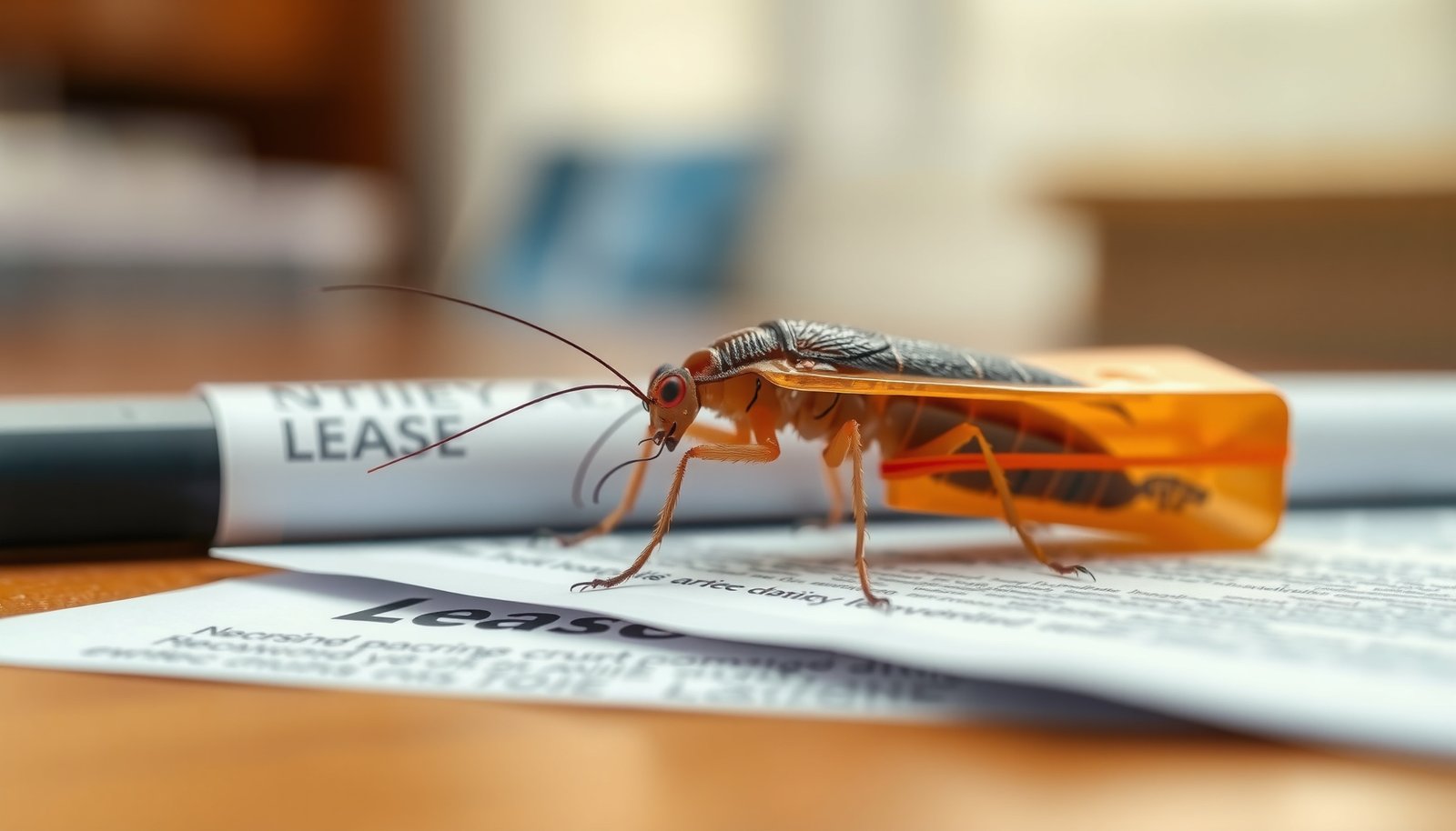 small claims court pest infestation close-up view