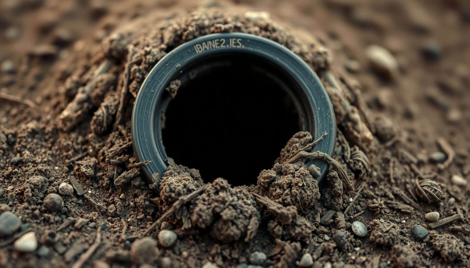 what do rat holes look like outside close-up view
