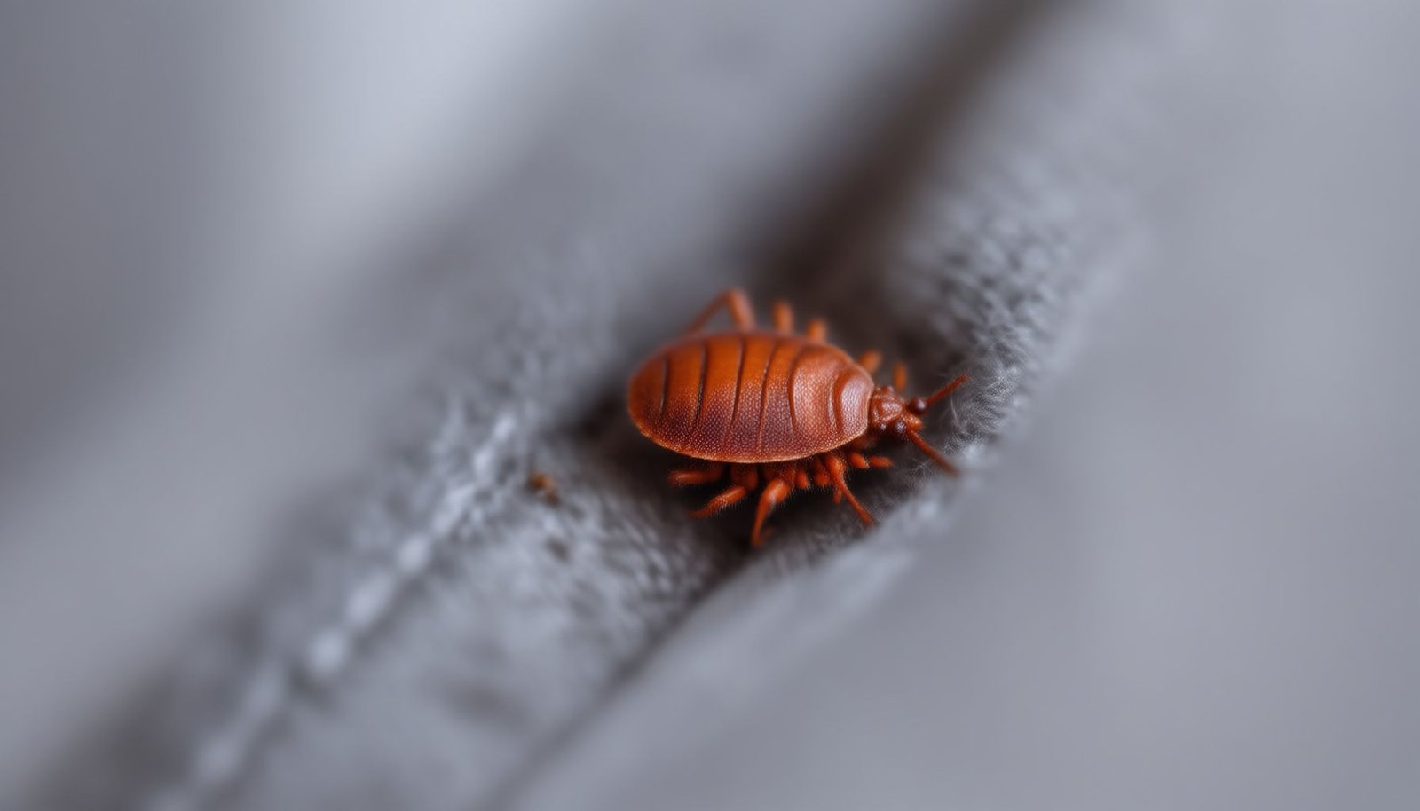 bed bugs in couch close-up view