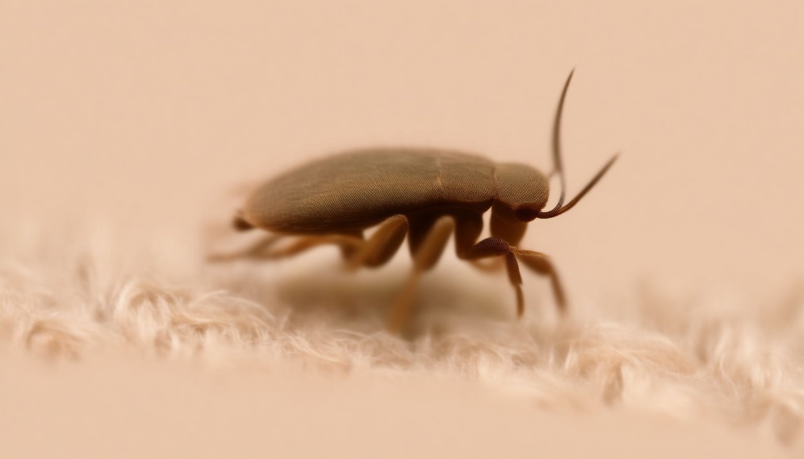 get rid of fleas on furniture and carpets close-up view