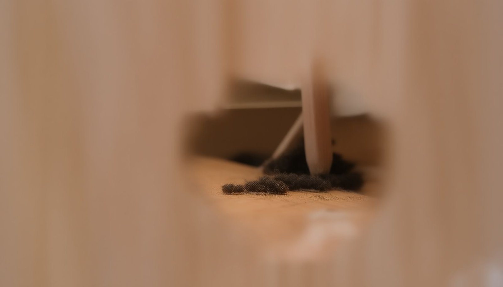 mice in kitchen drawers and cabinets close-up view