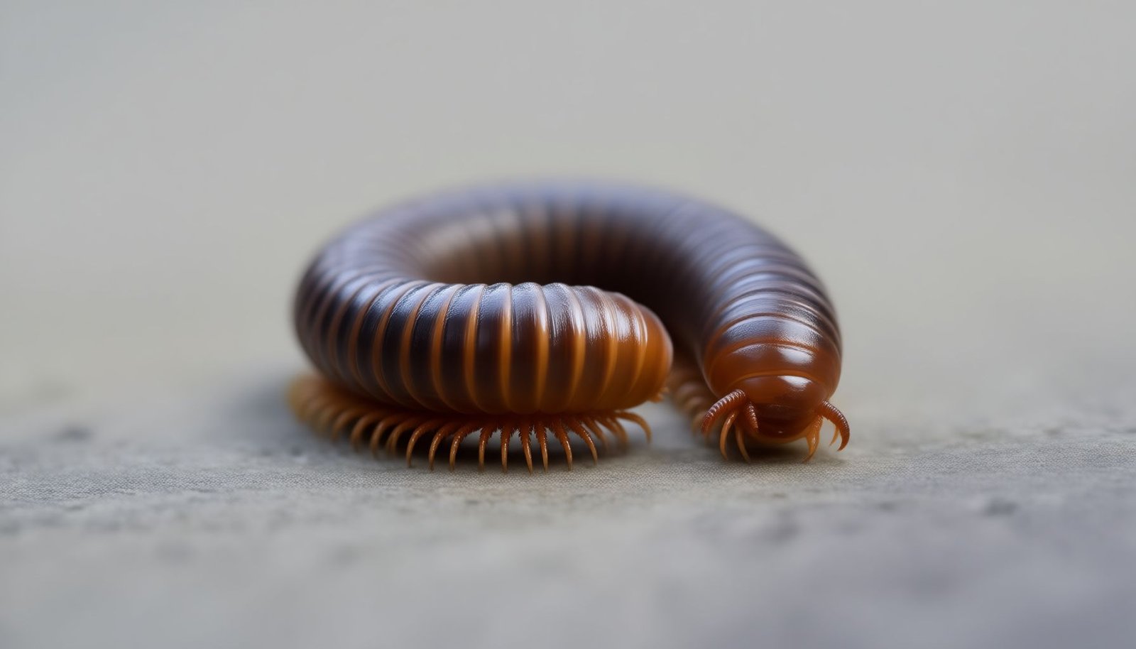 get rid of millipedes after heavy rain close-up view