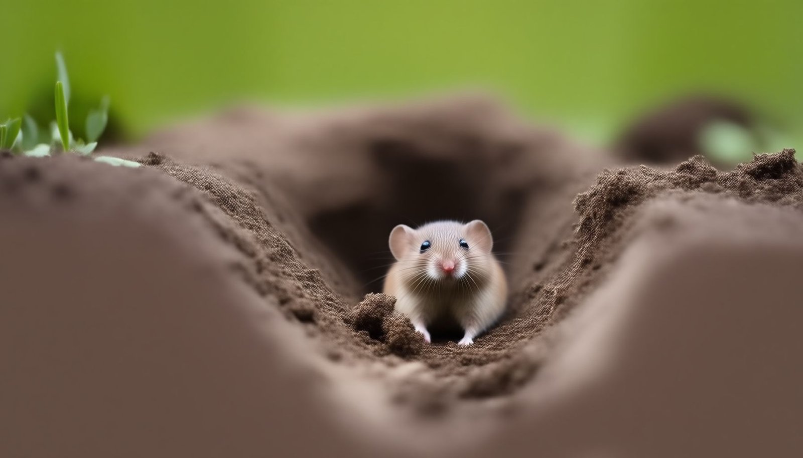 how to get rid of voles in the garden without poison close-up view