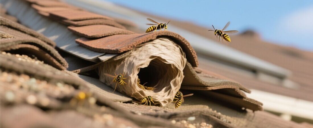 How to Get Rid of Wasps Under Roof Shingles