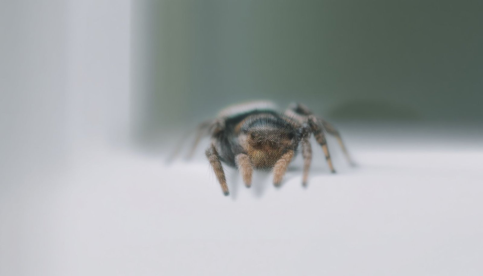 get rid of jumping spiders in the house close-up view