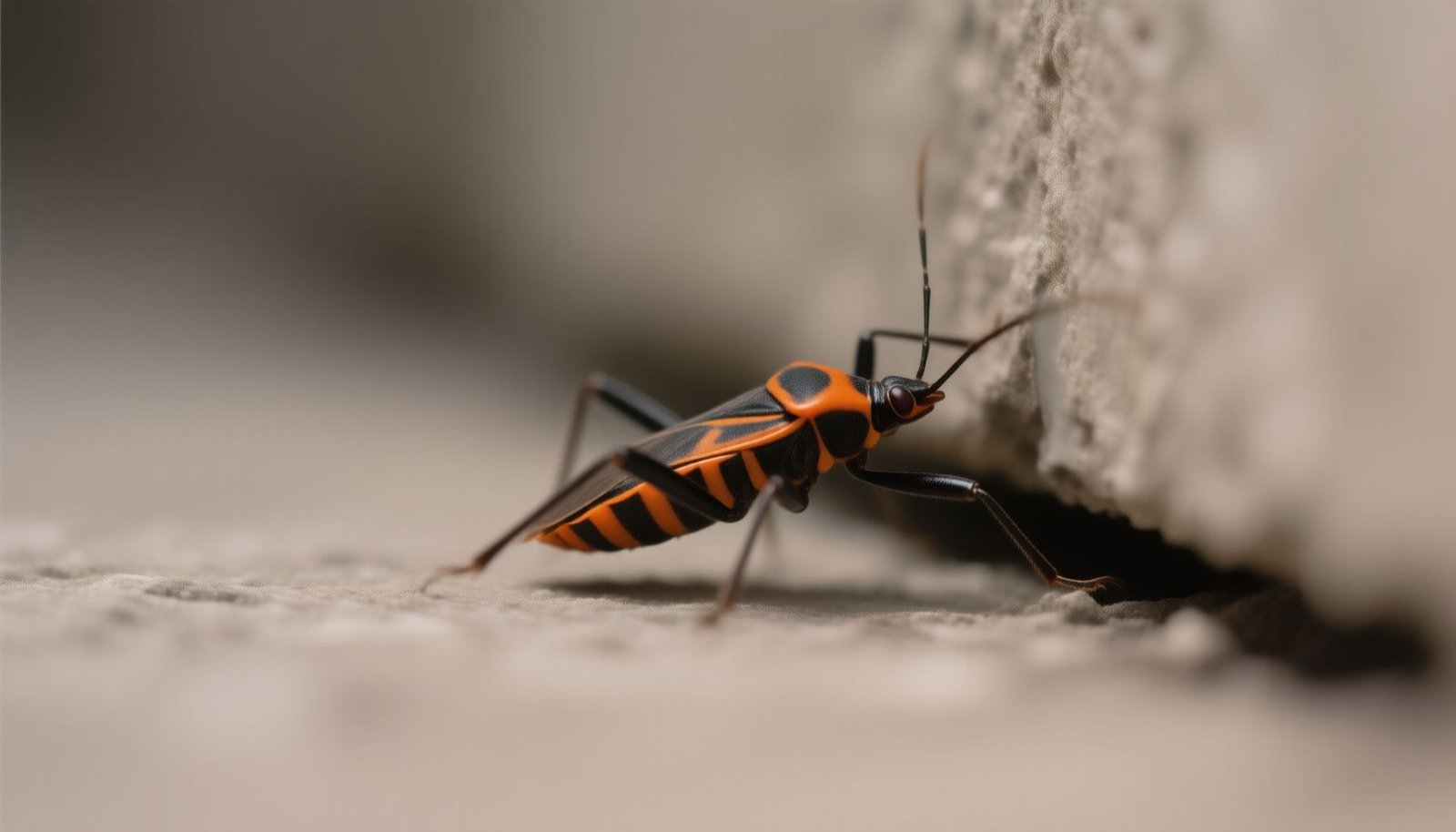 how to get rid of kissing bugs close-up view