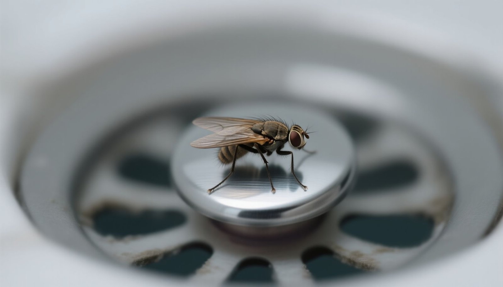 drain flies dangerous to human health close-up view