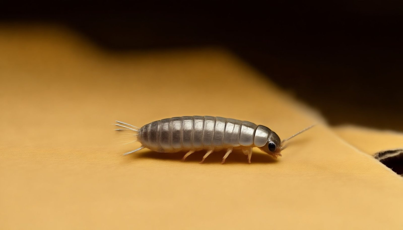 identify silverfish close-up view