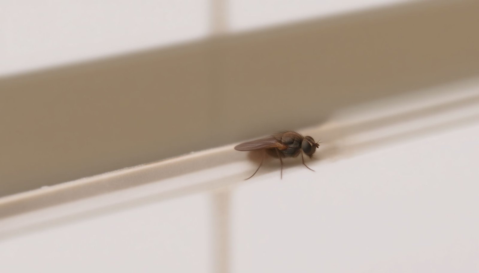 small brown bugs in bathroom close-up view