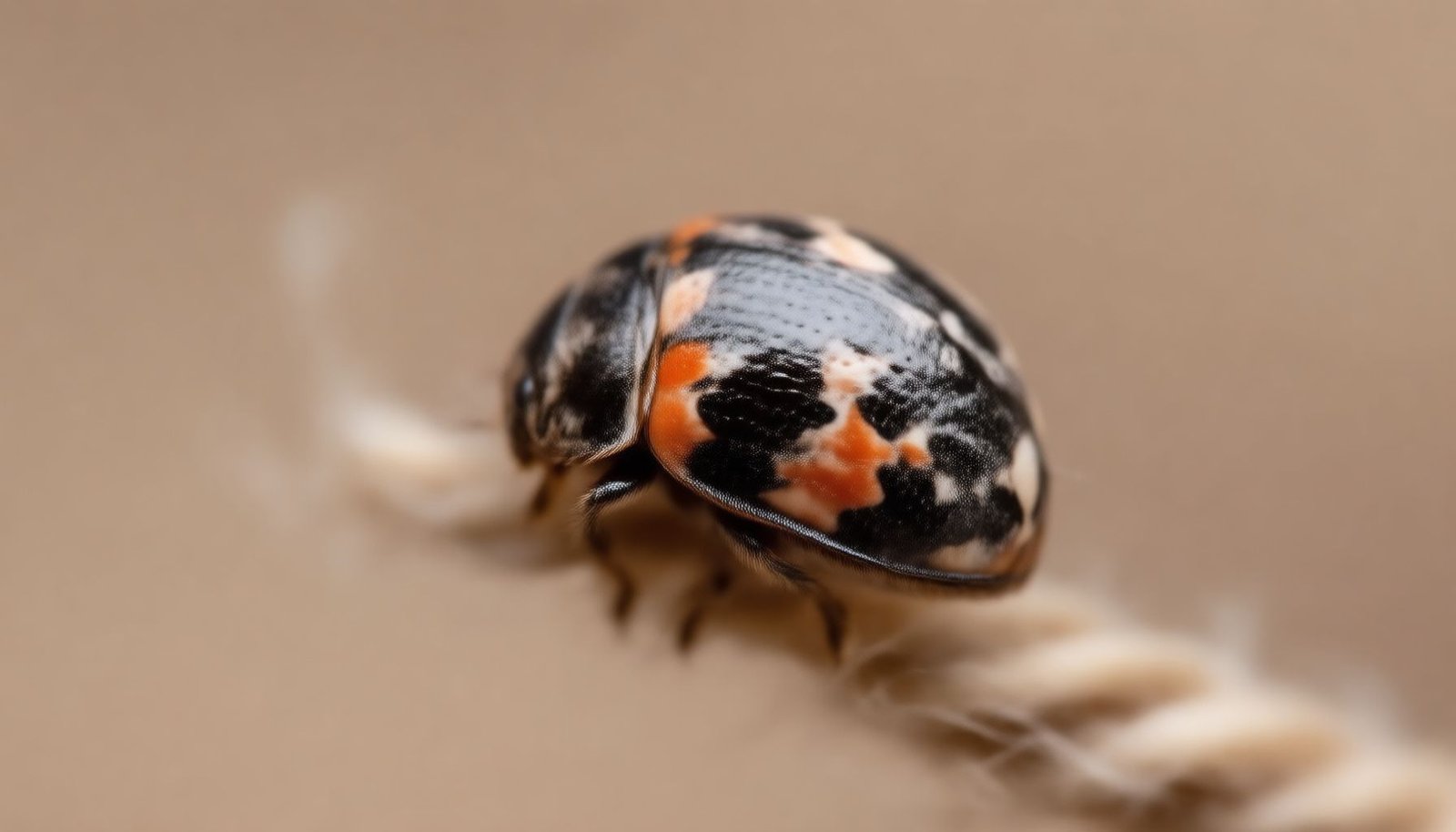 what do carpet beetles look like close-up view