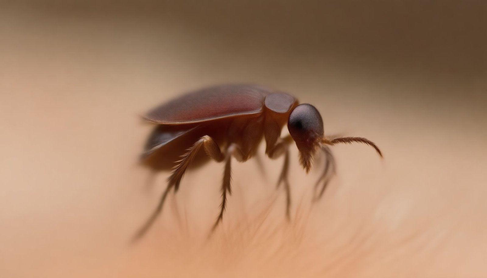 what do fleas look like close-up view